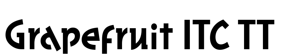 Grapefruit ITC TT Yazı tipi ücretsiz indir